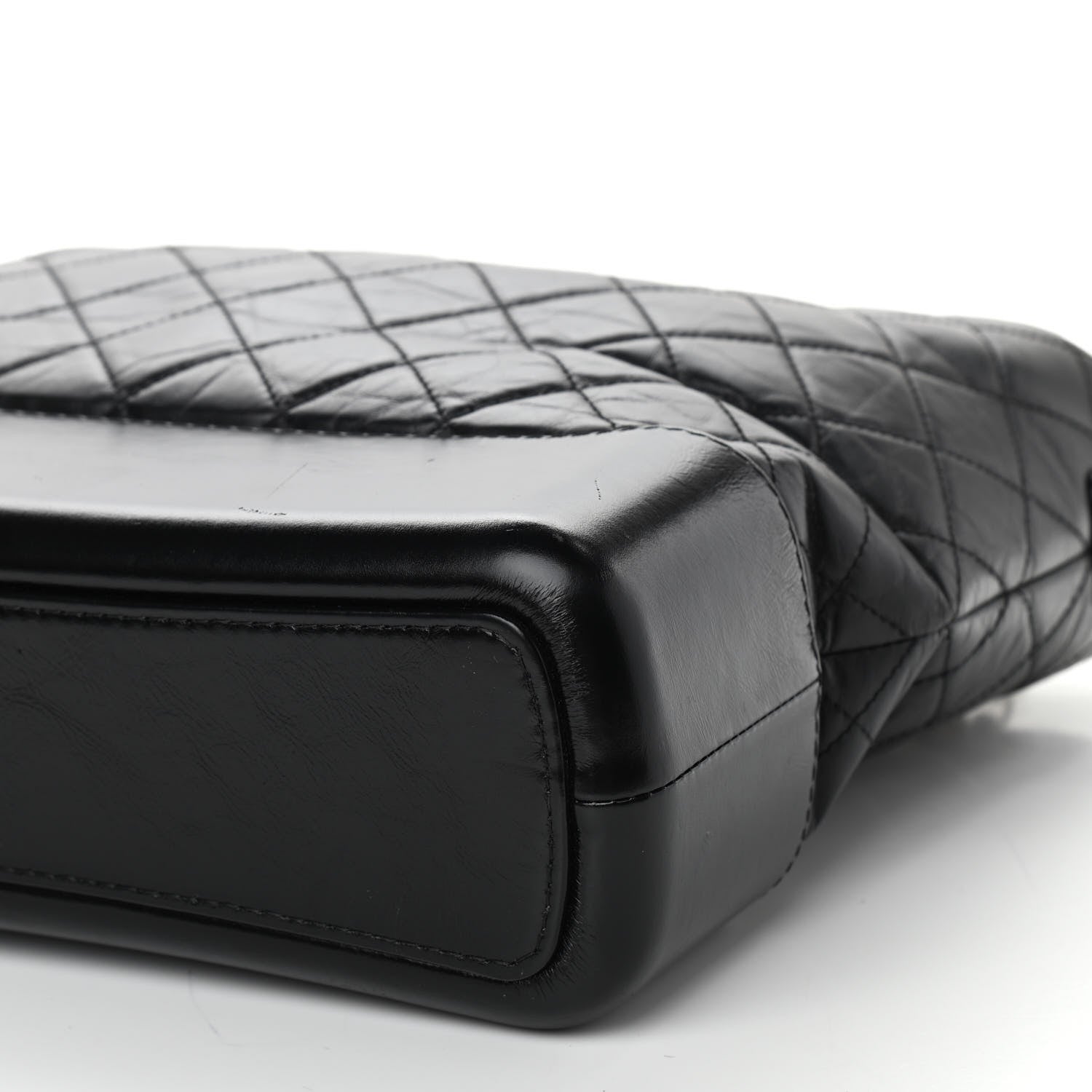 Chanel Aged Calfskin Quilted Large Gabrielle Hobo Black 10 of 12