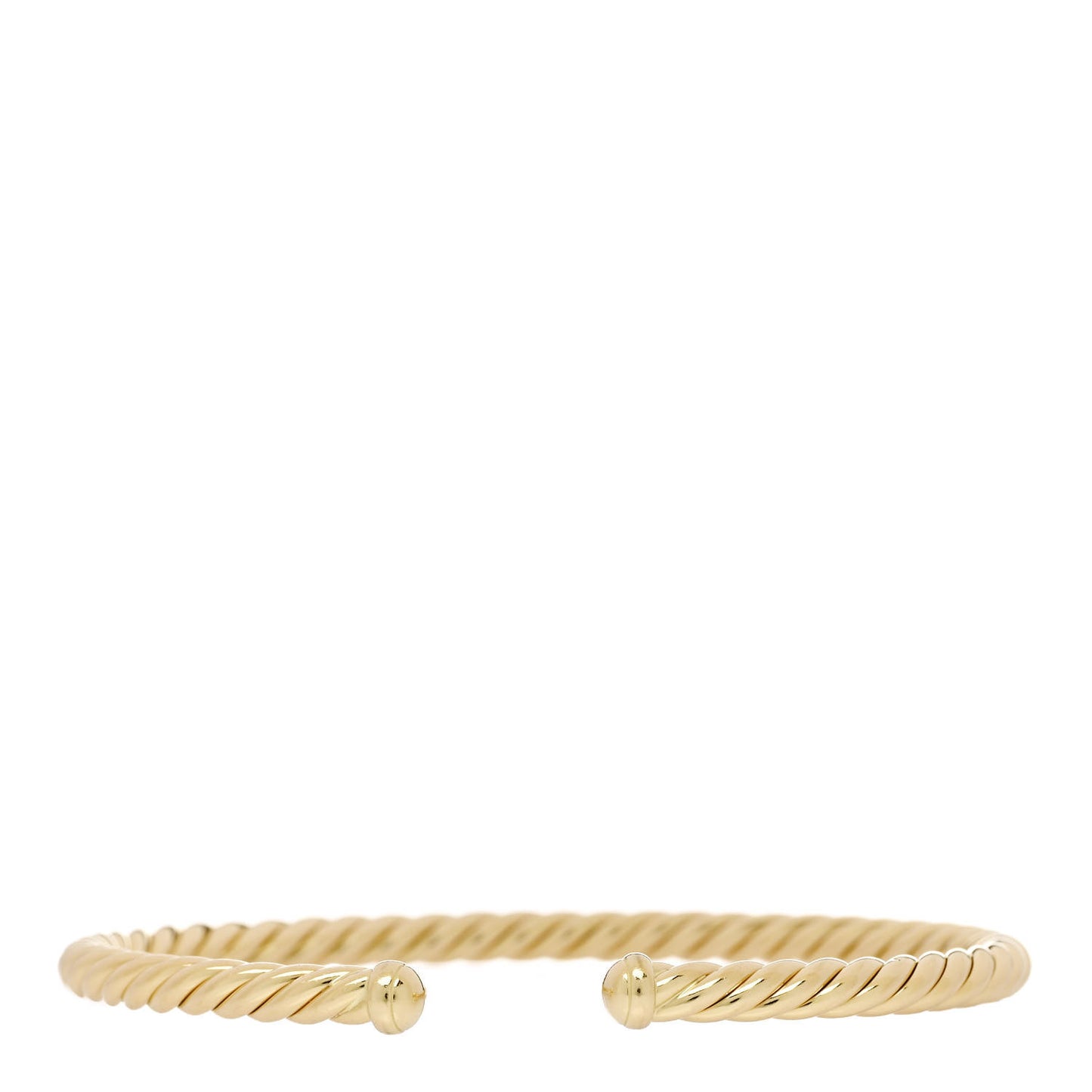 18K Yellow Gold 4mm Cablespira Bracelet