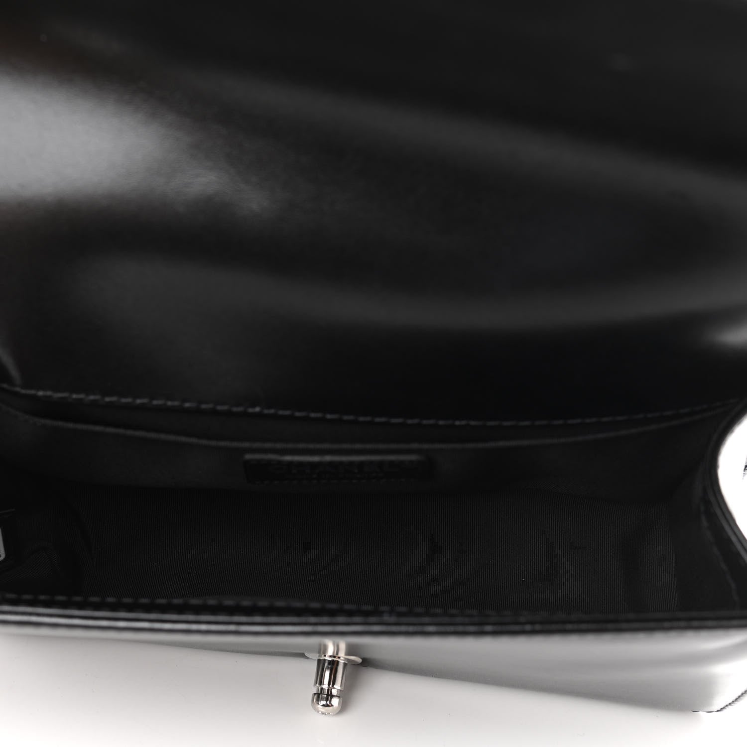 Chanel Glazed Calfskin Quilted Medium Chain Around Boy Flap Black 5 of 12