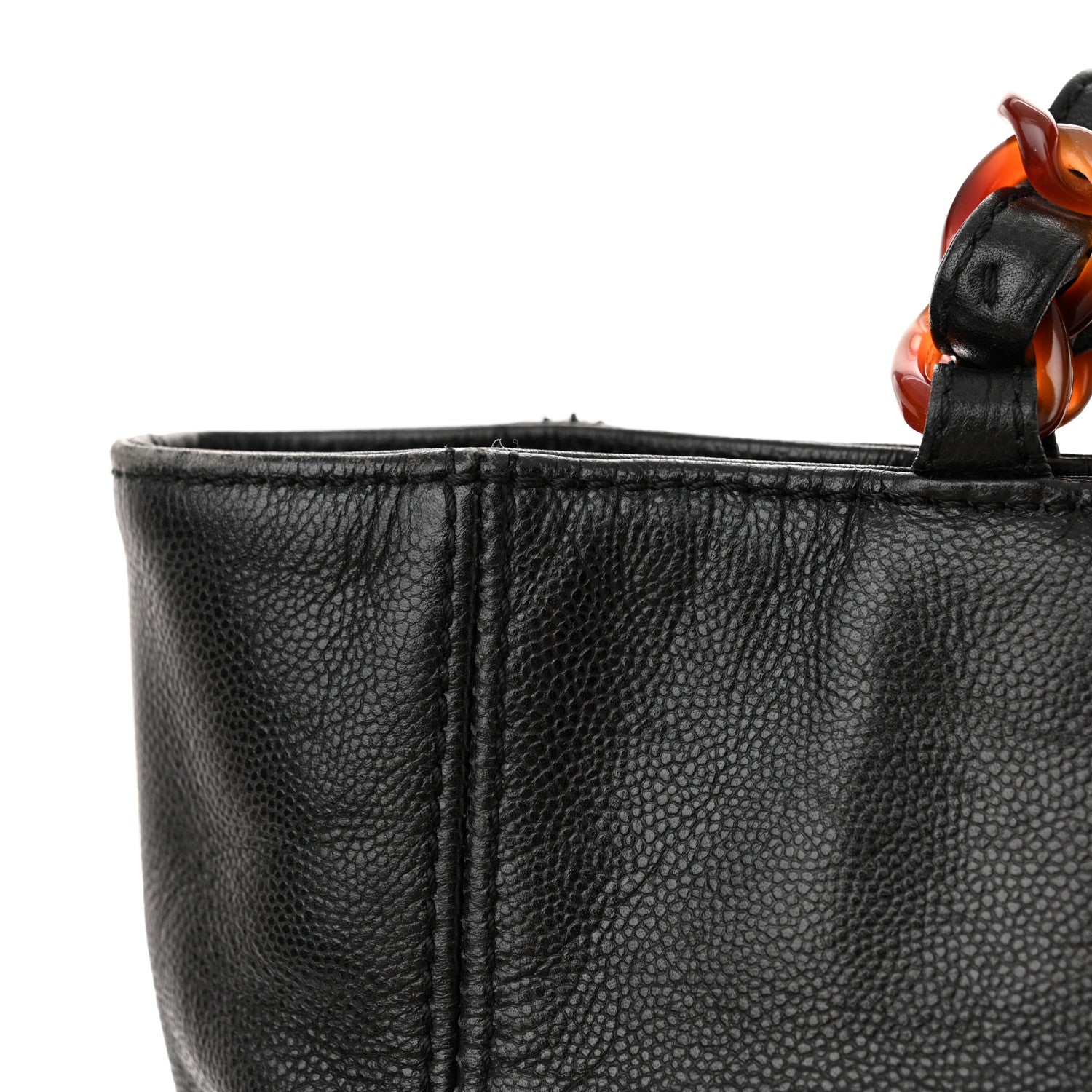 Chanel Caviar Tortoise Timeless CC Tote Black 15 of 15