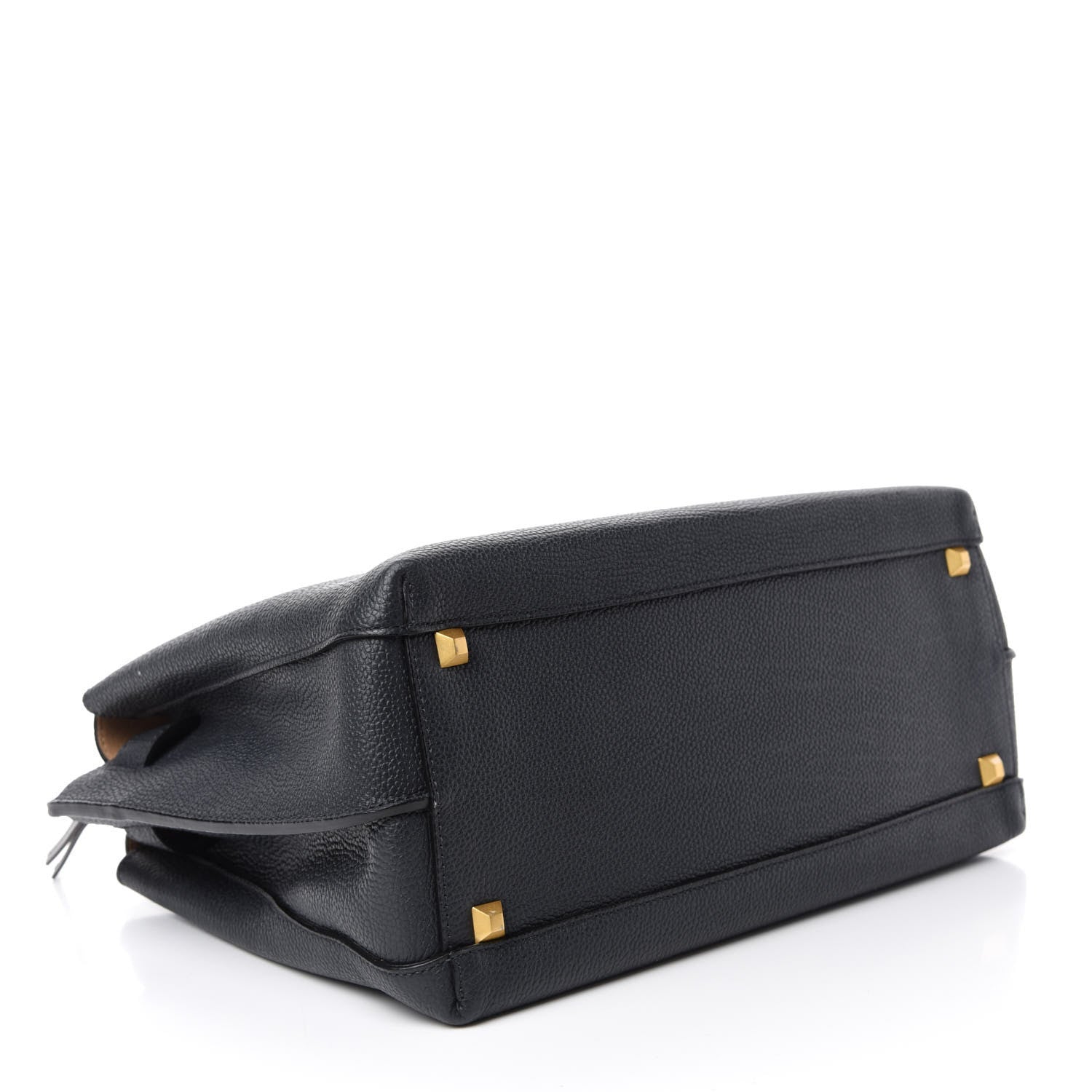 MCM Grained Calfskin Medium Milla Tote Phantom Grey 5 of 10