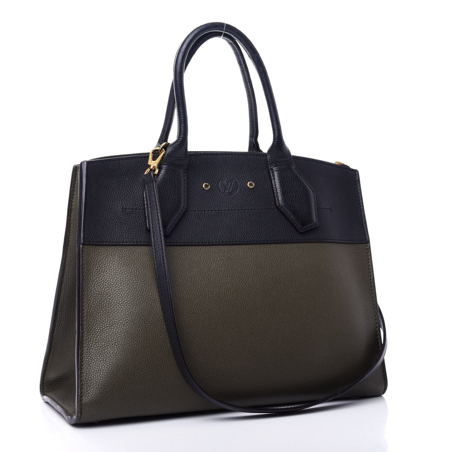 Calfskin City Steamer MM Kaki Black
