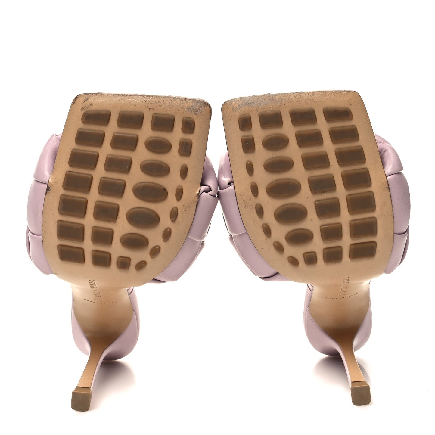 Nappa Maxi Intrecciato Lido 90mm Mule Sandals 38 Magnolia
