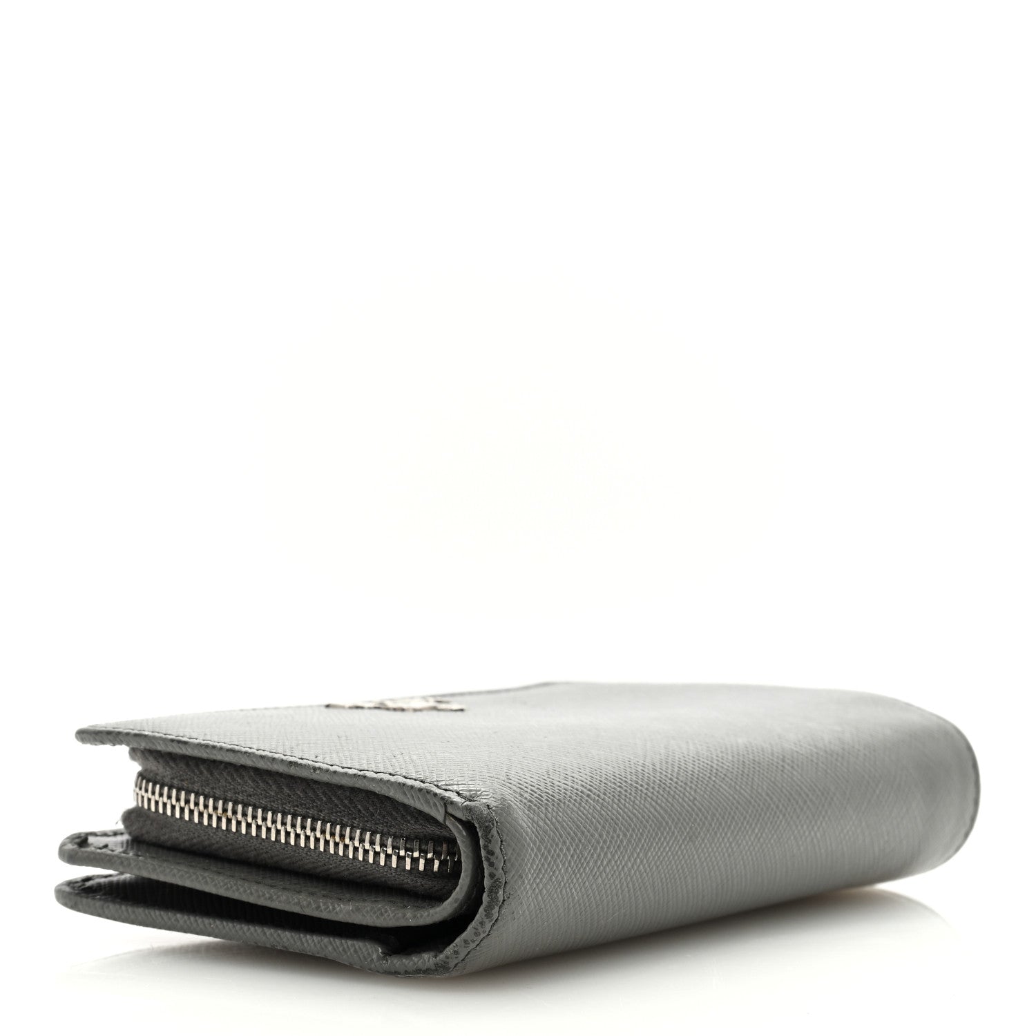 Prada Saffiano Metal Compact Wallet Marmo 4 of 10