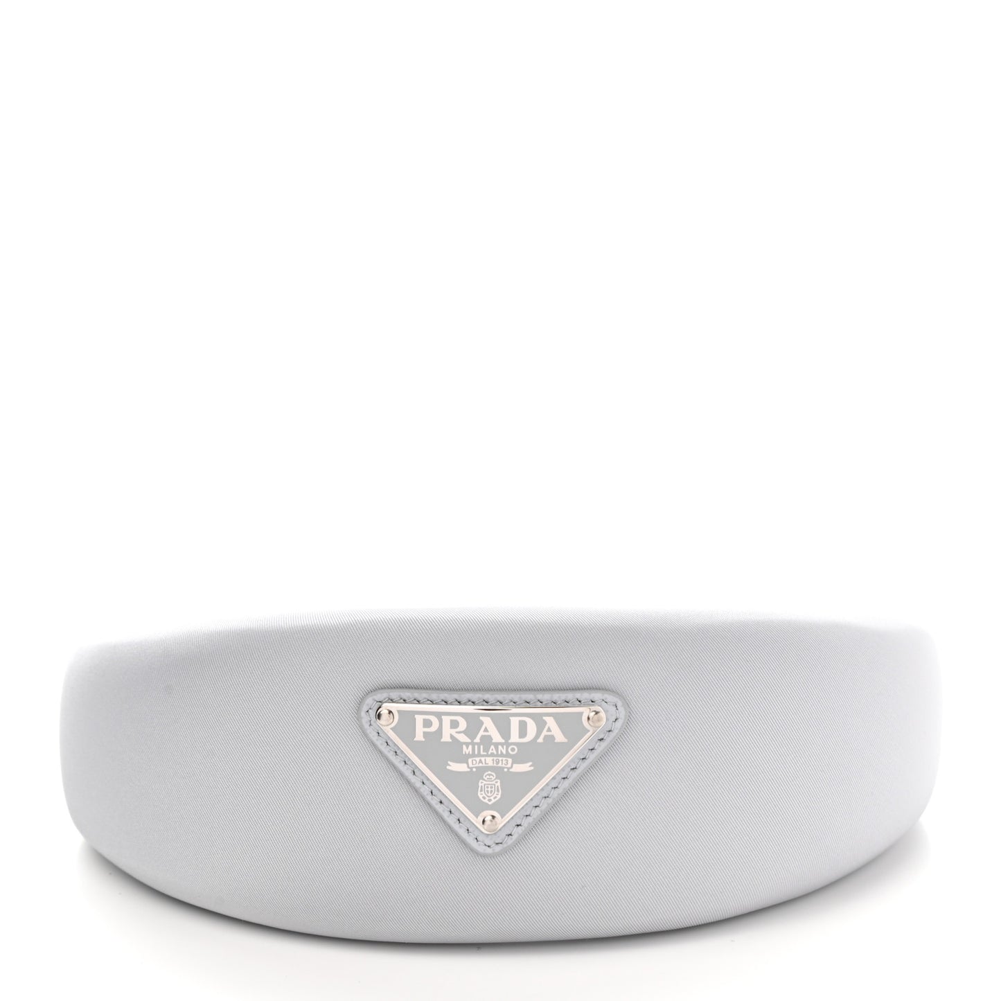 Re-Nylon Triangle Logo Headband Fiordaliso