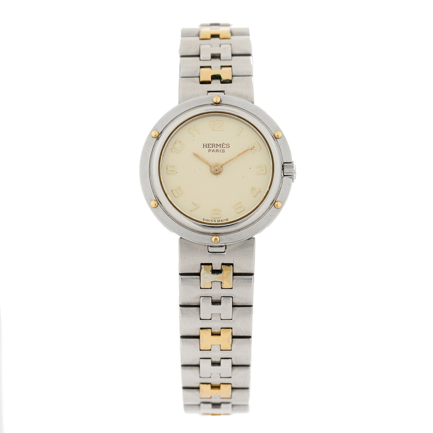 Stainless Steel 24mm Clipper Quartz Watch Gold