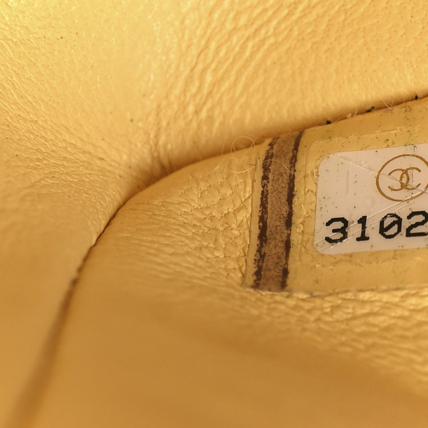 Caviar Quilted Small Double Flap Light Yellow