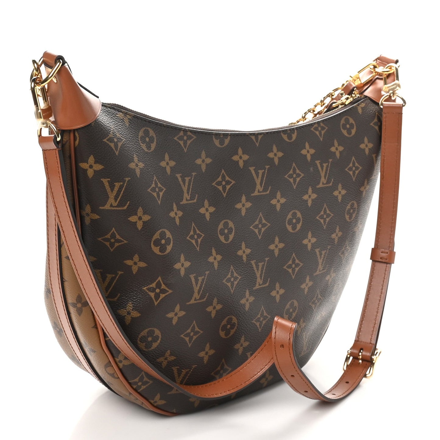 Reverse Monogram Loop Hobo