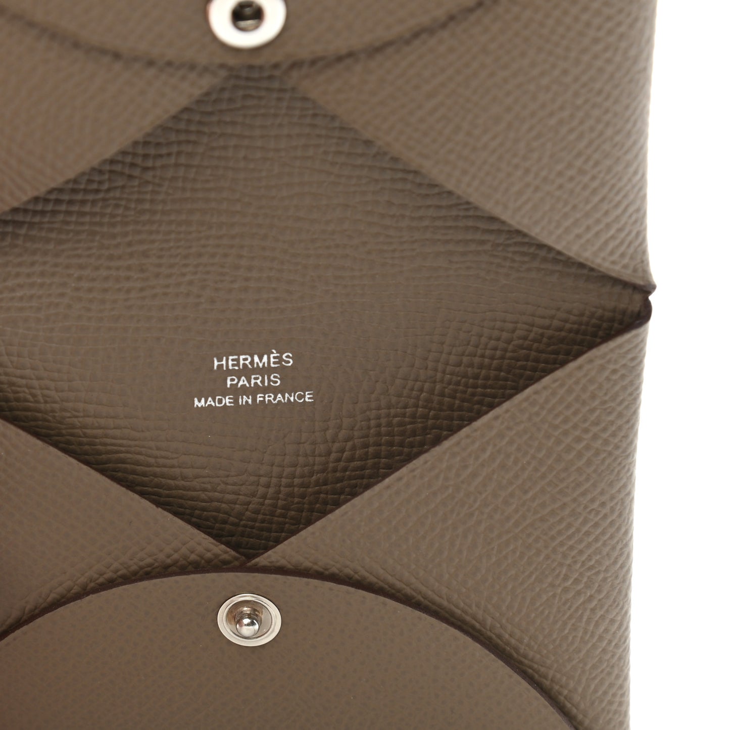 Epsom Calvi Card Case Etoupe
