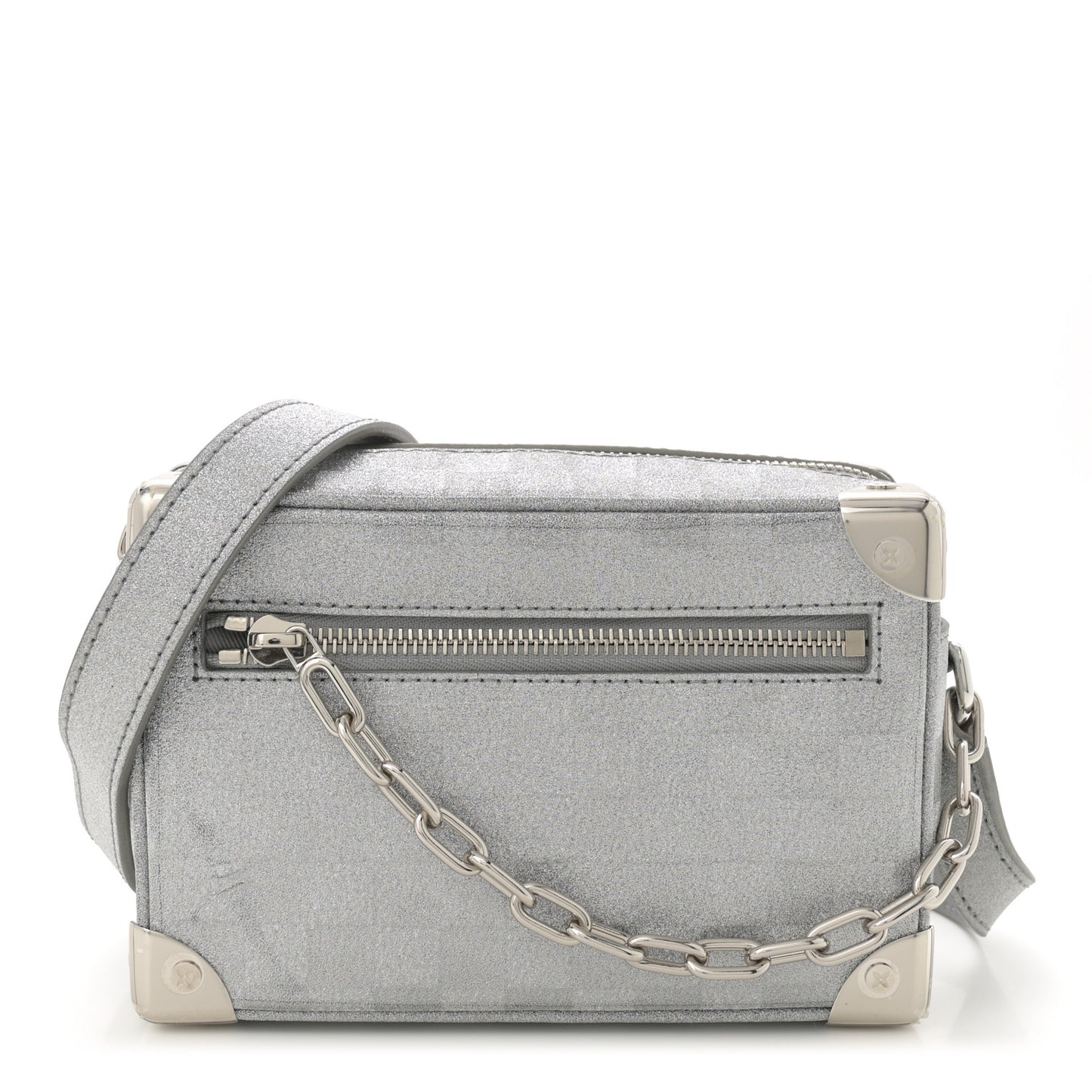 Damier Glitter Mini Soft Trunk Silver