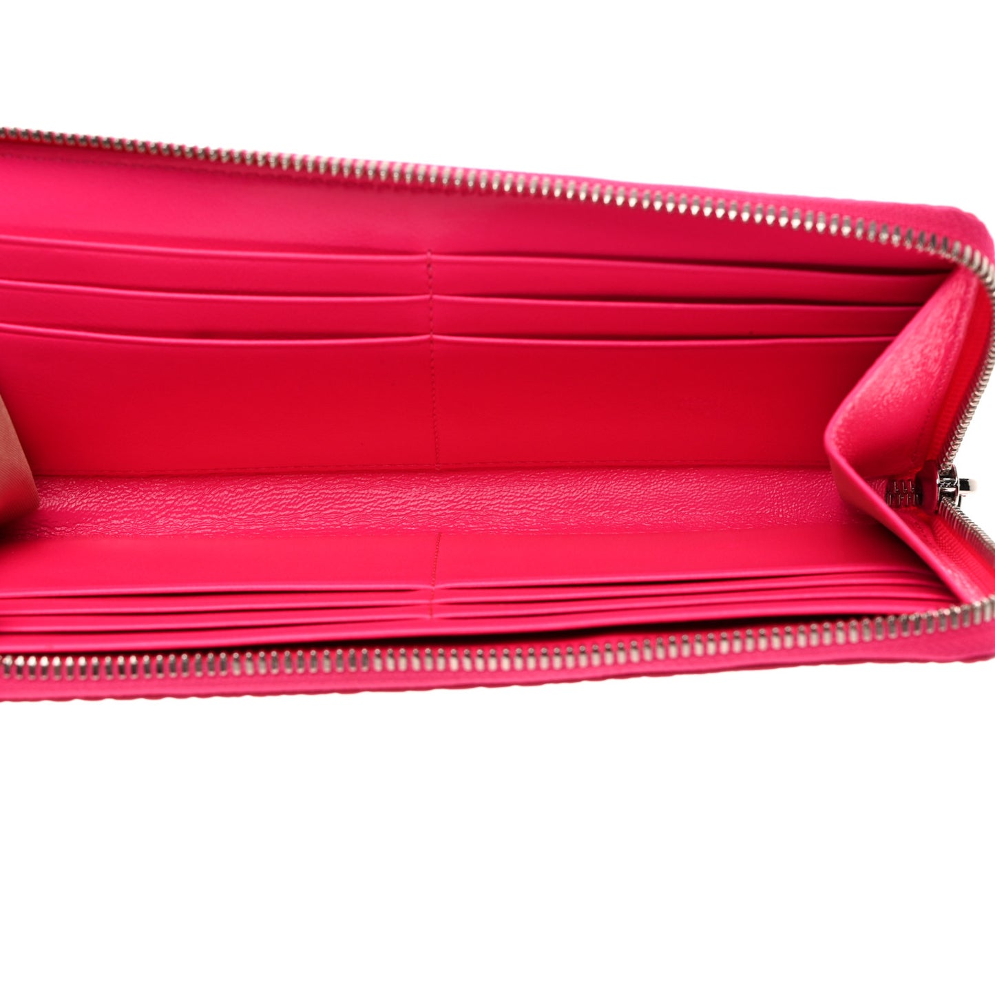 Visetos Large Zip Around Wallet Neon Pink