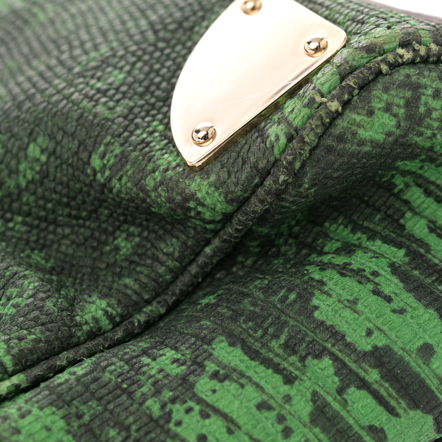Lizard Print Travel Day Grass Green
