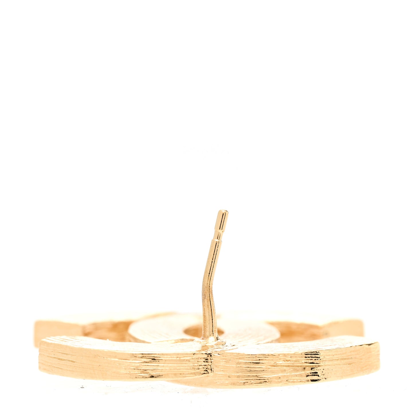 Crystal Baguette CC Earrings Gold