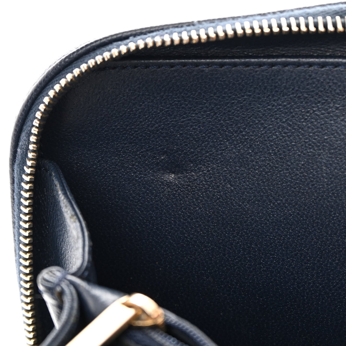 Caviar Quilted Medium CC Filigree Vanity Case Navy