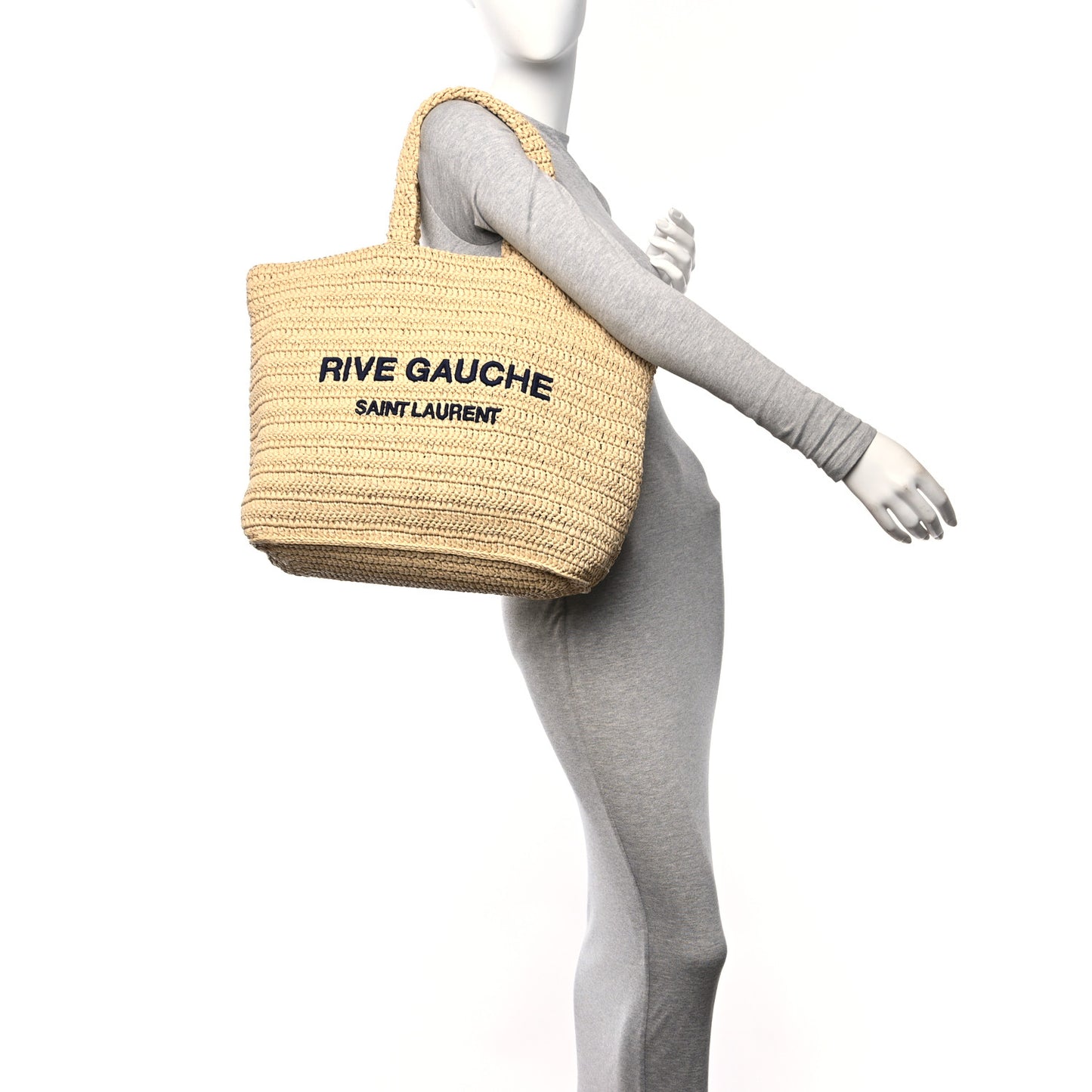 Raffia Rive Gauche Tote Natural