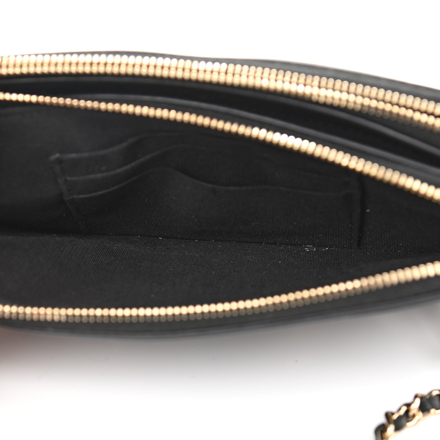 Chanel Caviar Quilted CC Filigree Clutch With Chain Black 7 of 14