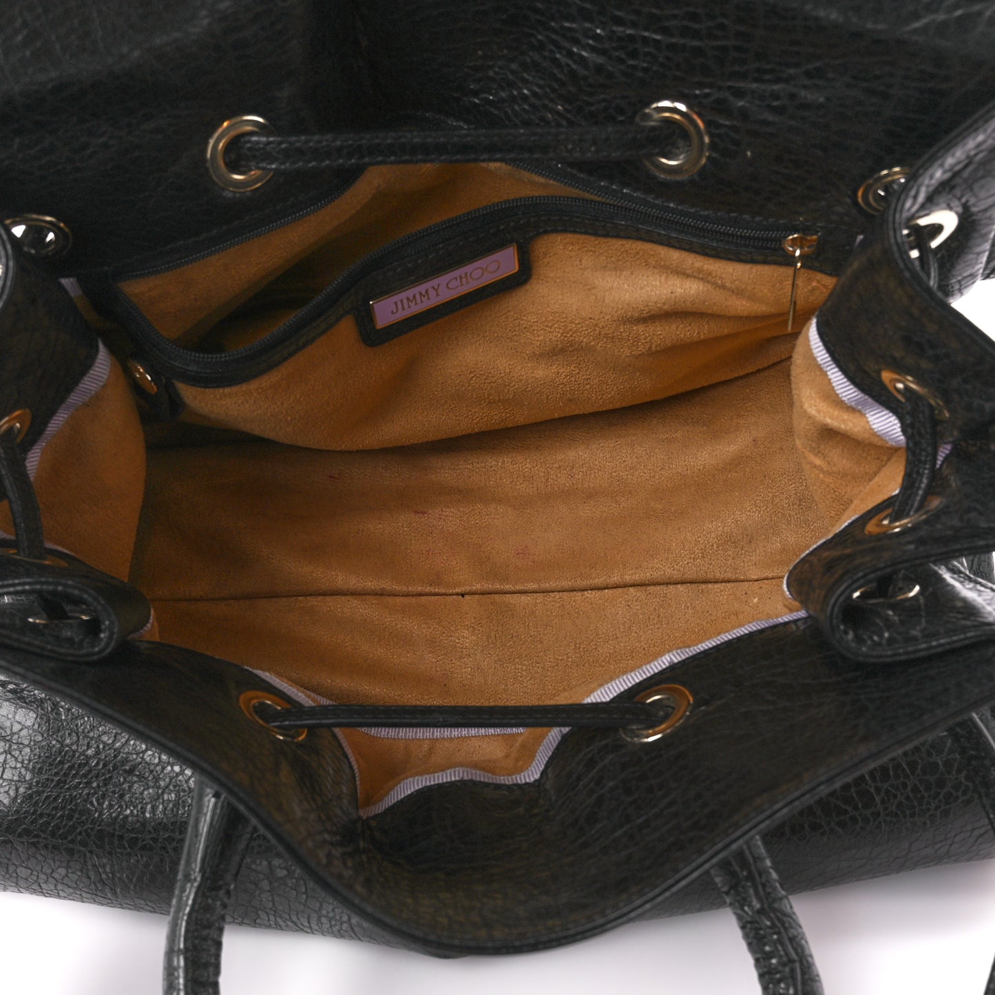 Grainy Calfskin Rosalie Satchel Black