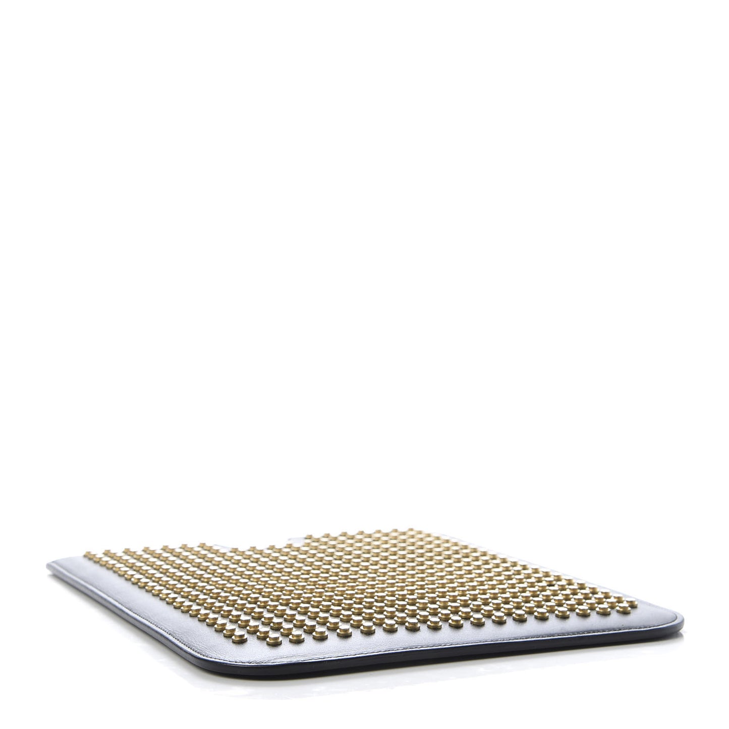 Calfskin Studded iPad Case Black
