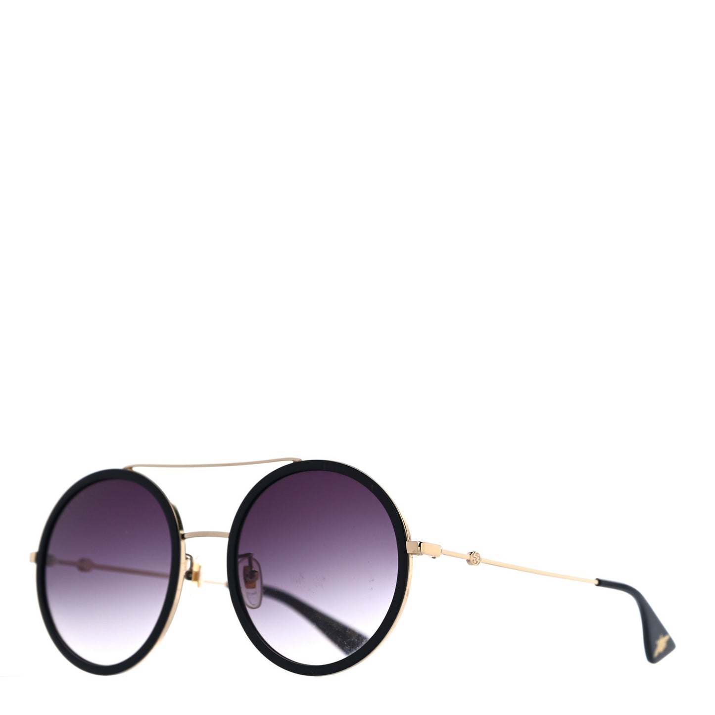 Acetate Round Frame Sunglasses GG0061S Black