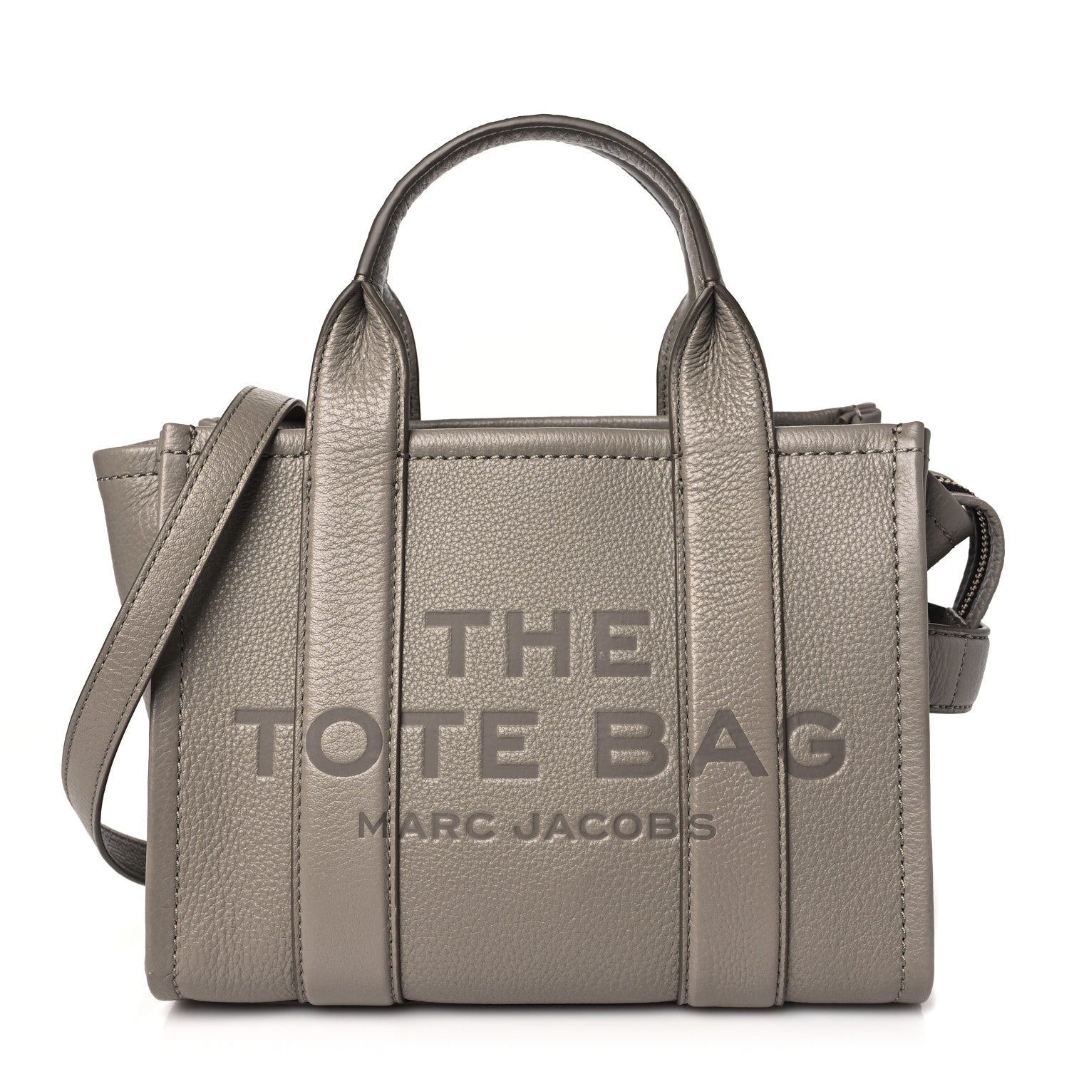 Marc Jacobs Grained Calfskin Small The Tote Bag Cement 1 of 9