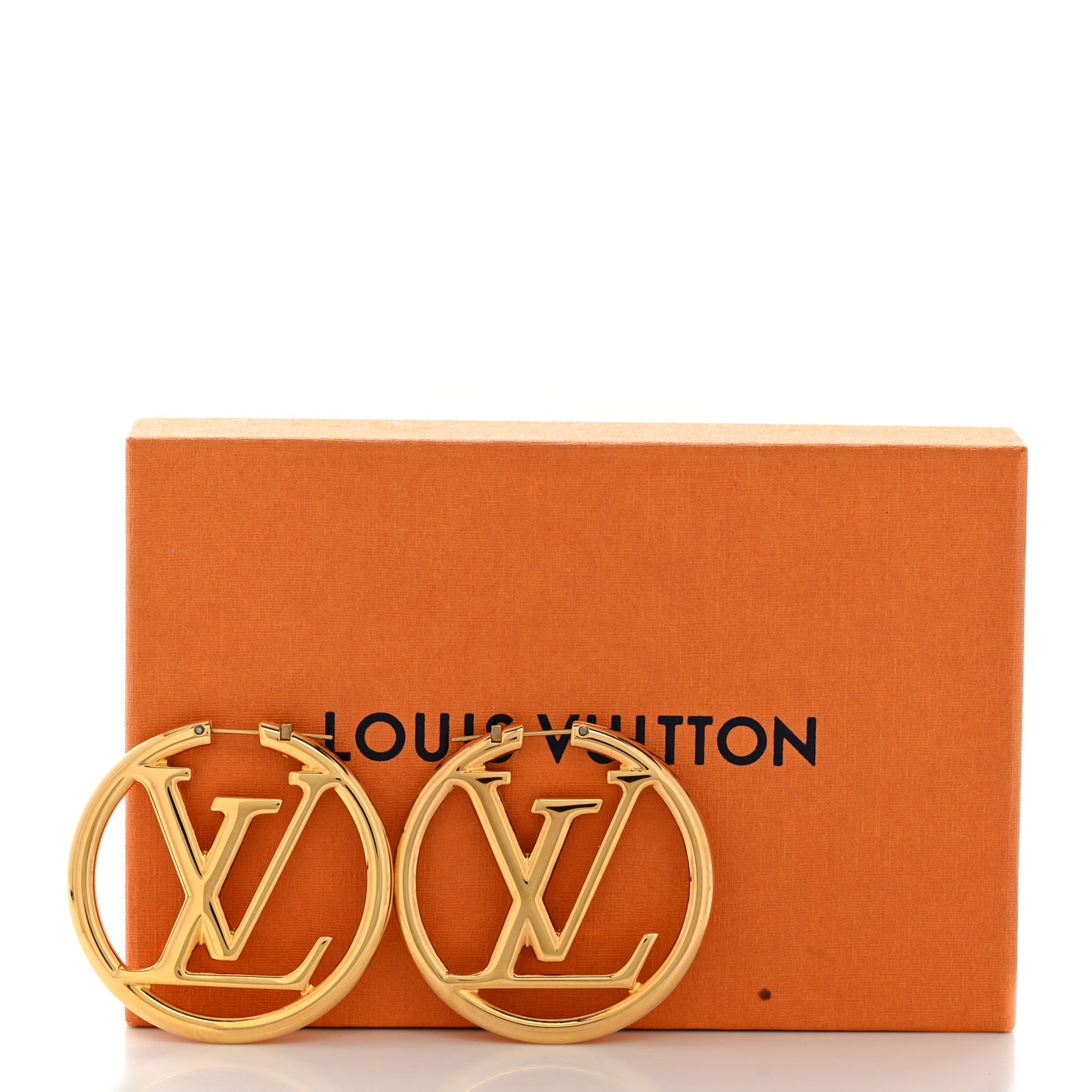 Metal Louise Hoop Earrings Gold