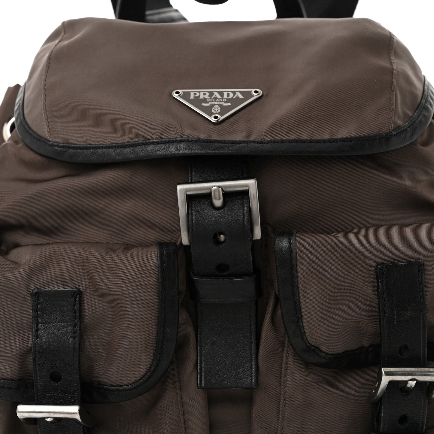 Nylon Vela Small Backpack Fumo Black