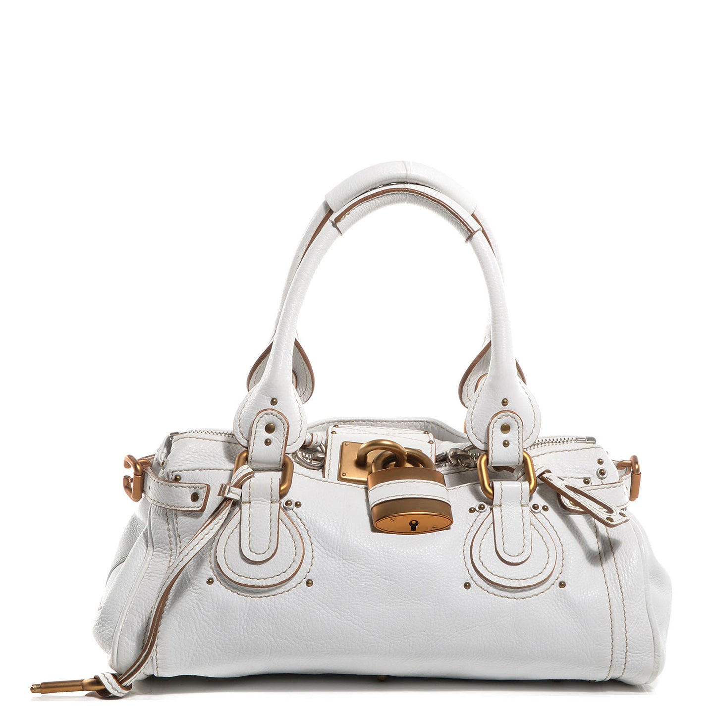 Leather Medium Paddington White
