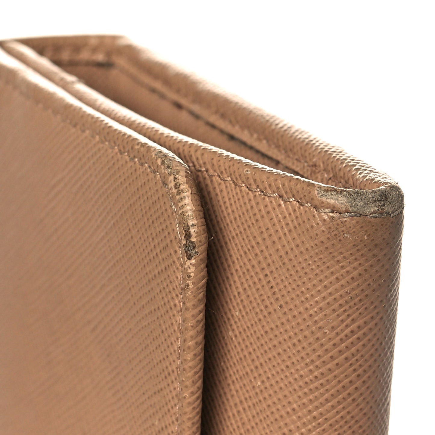 Saffiano Metal Continental Flap Wallet Cammeo