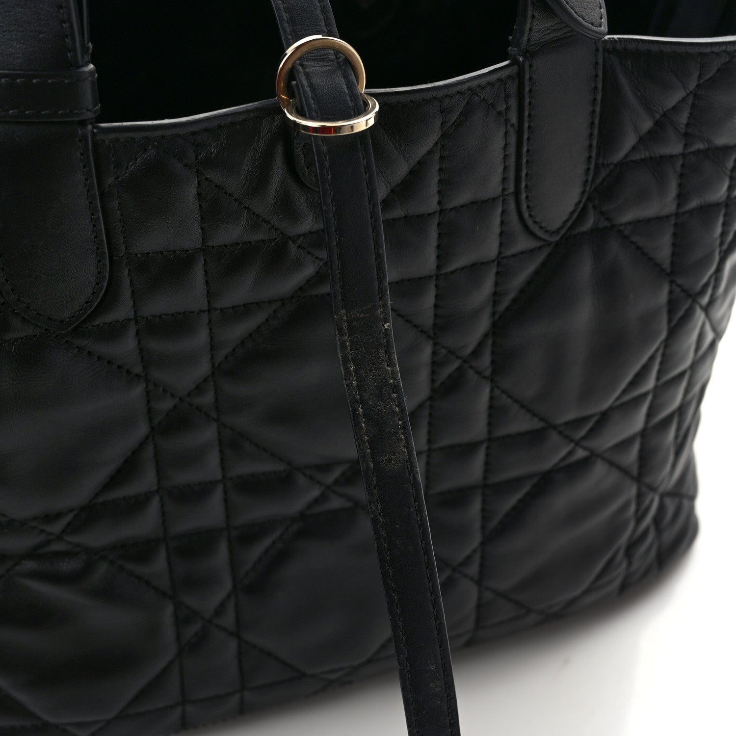 Christian Dior Calfskin Macrocannage Medium Toujours Black 17 of 21