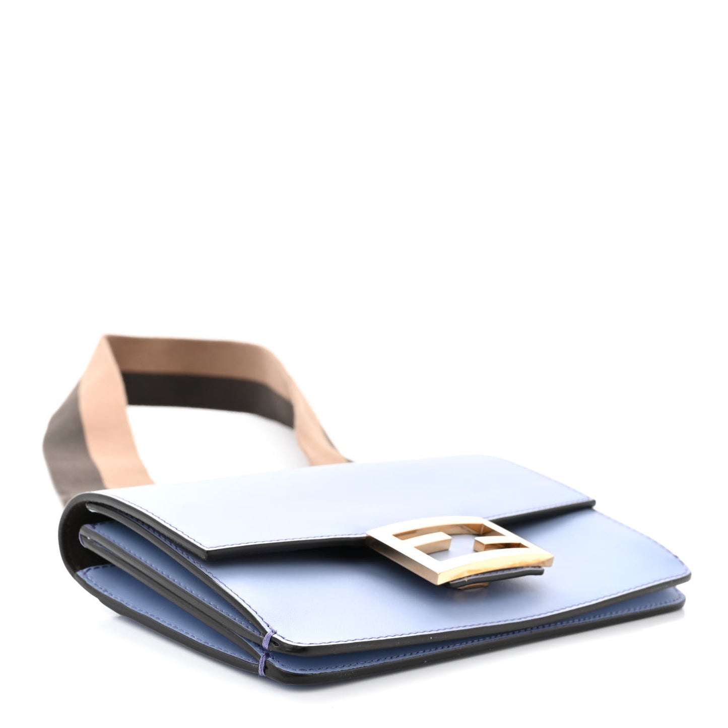 Vitello King Mini Flat Baguette Azzurro Sky