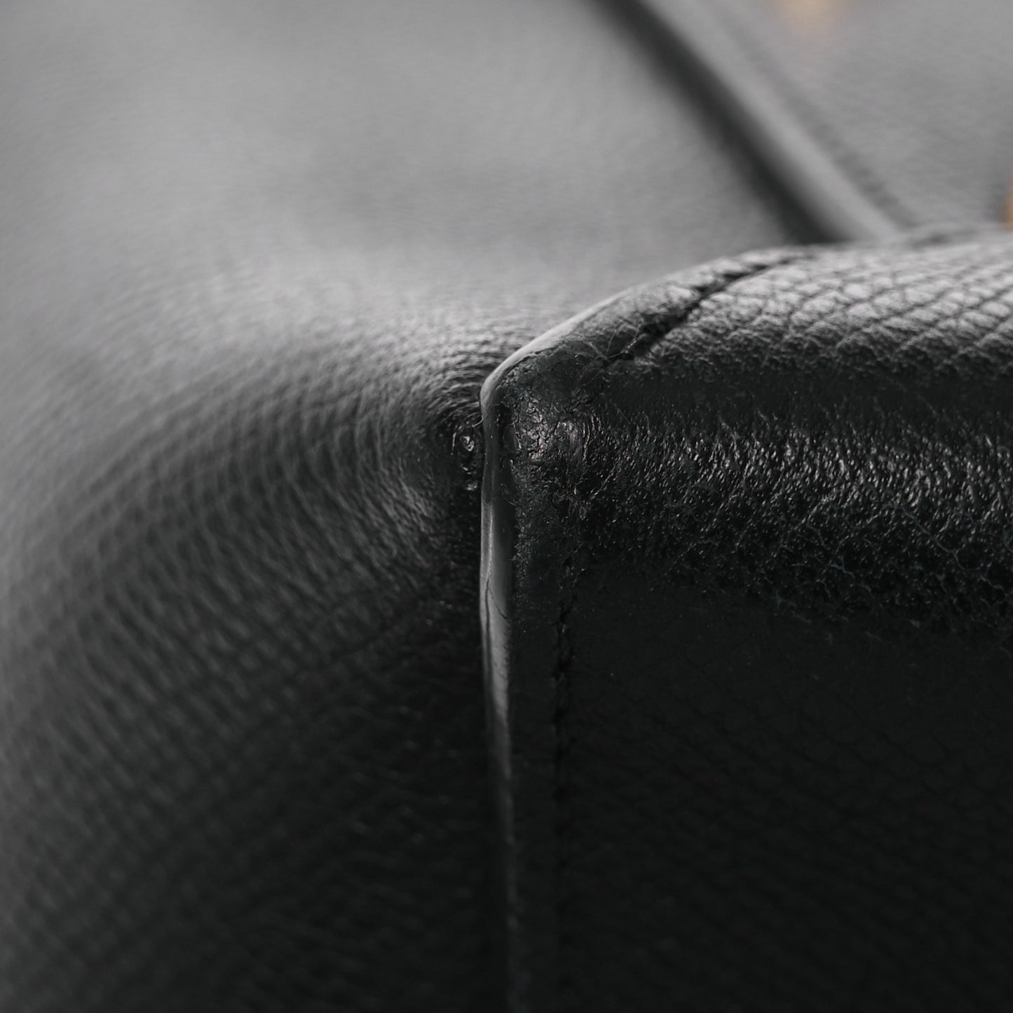 Grained Calfskin Mini Belt Bag Black