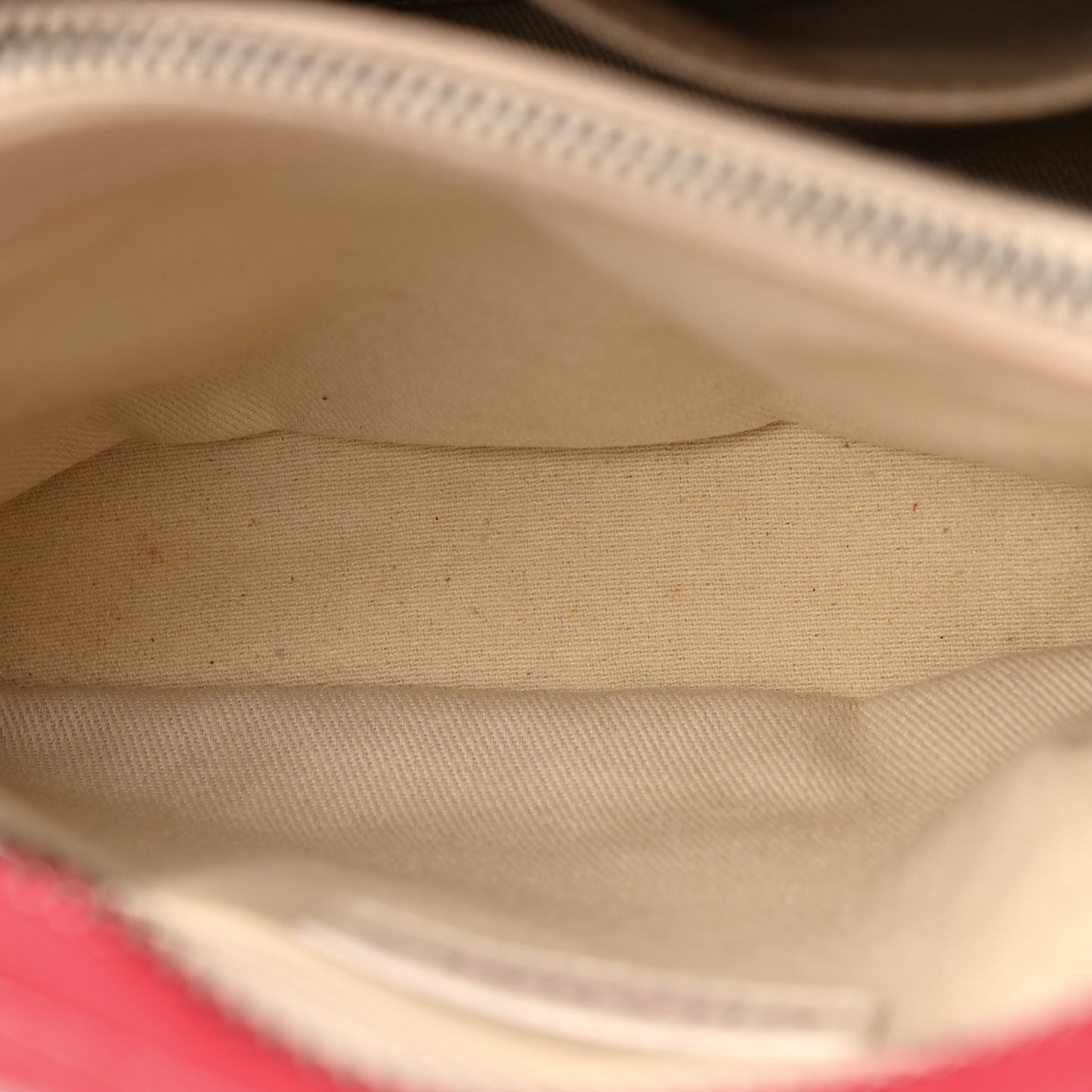 Shiny Sheepskin Quilted Small Shopping Tote Red