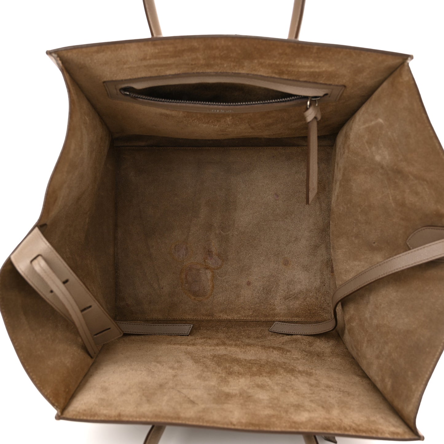 Baby Grained Calfskin Medium Phantom Luggage Taupe