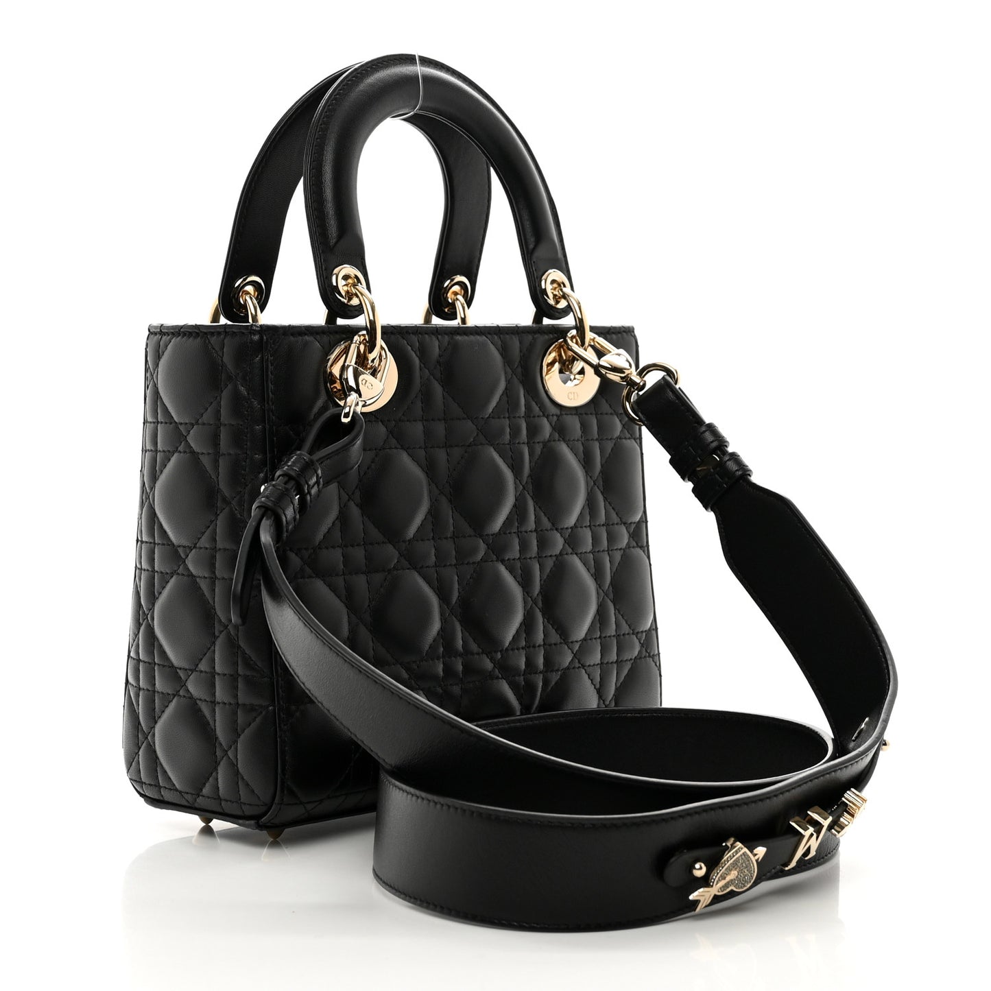 Lambskin Cannage Small My ABCDior Lady Dior Black