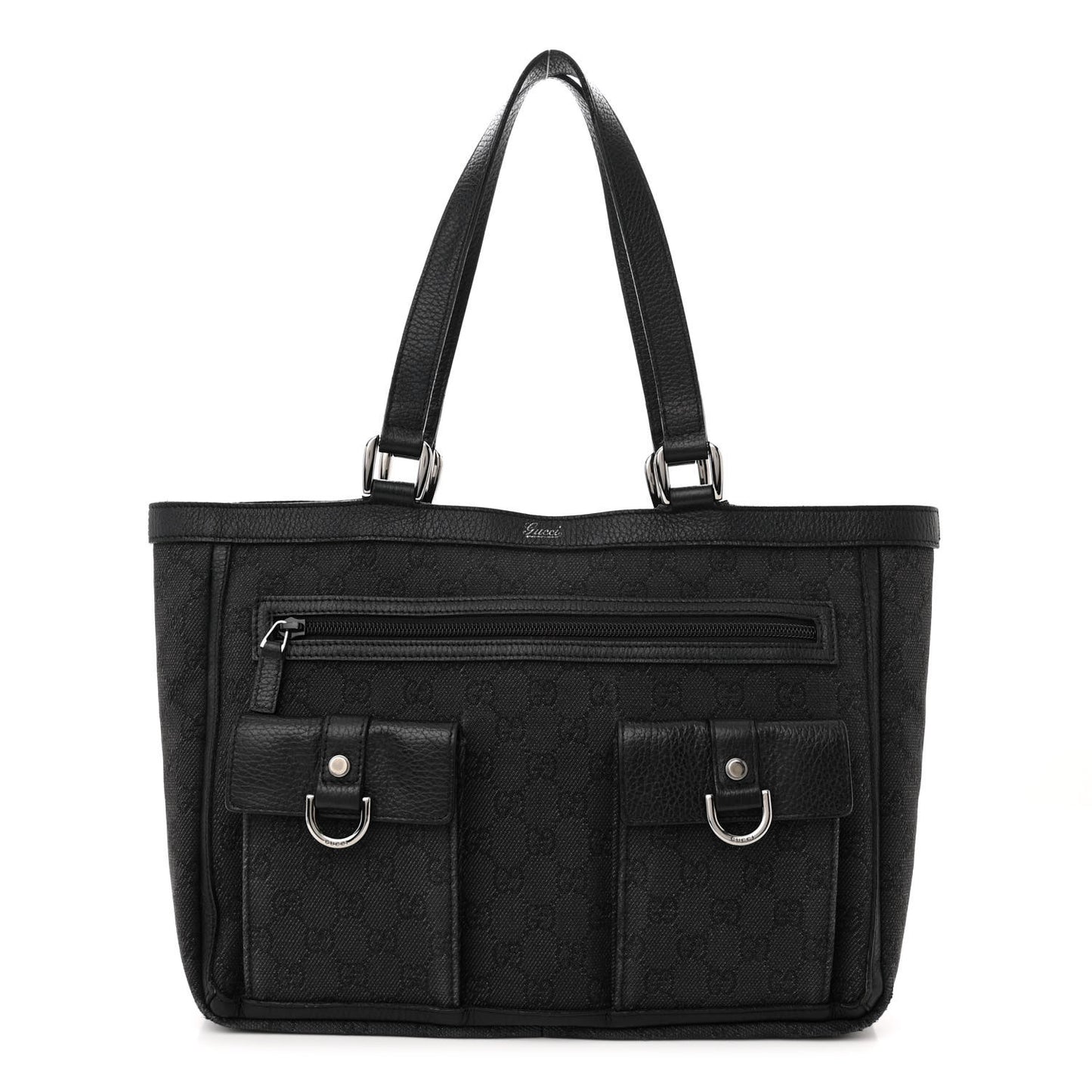Monogram Abbey D Ring Tote Black