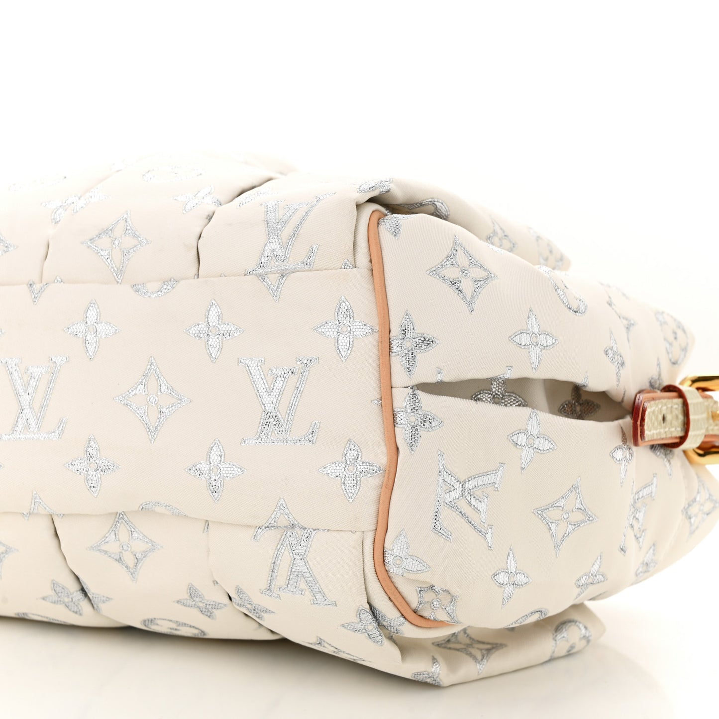 Glitter Monogram Cabas GM White