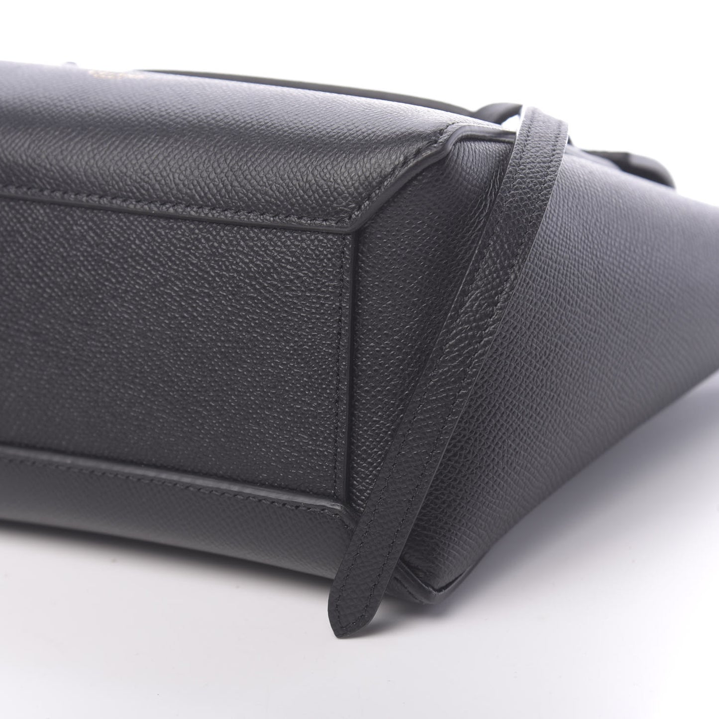 Grained Calfskin Nano Belt Bag Black