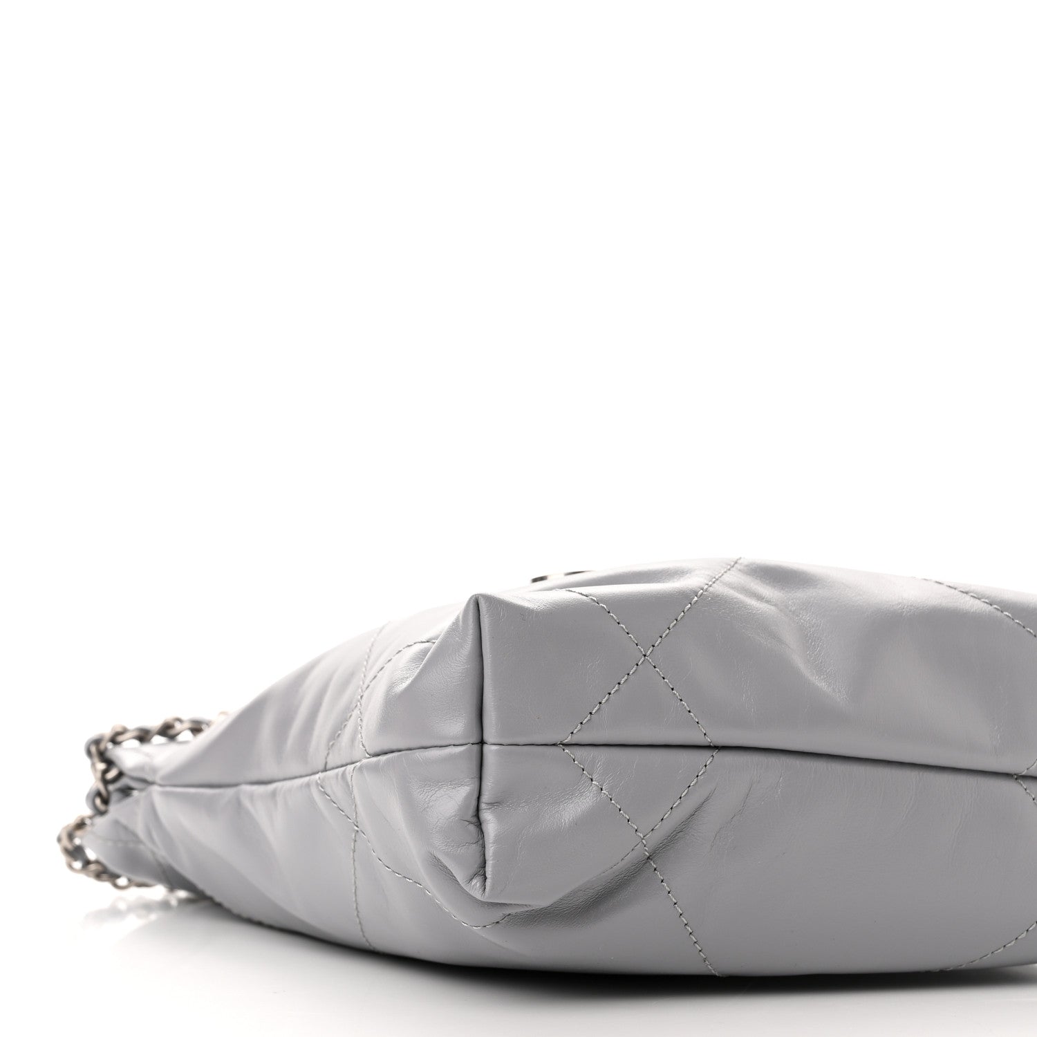 Chanel Shiny Calfskin Quilted Mini Chanel 22 Grey 9 of 10