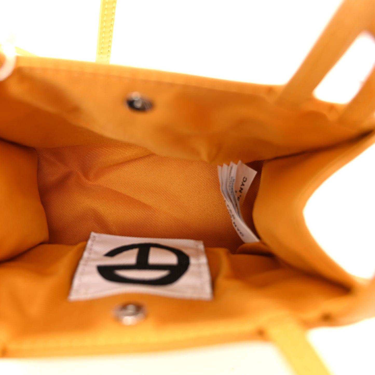 Vegan Leather Small Shopping Bag Mustard
