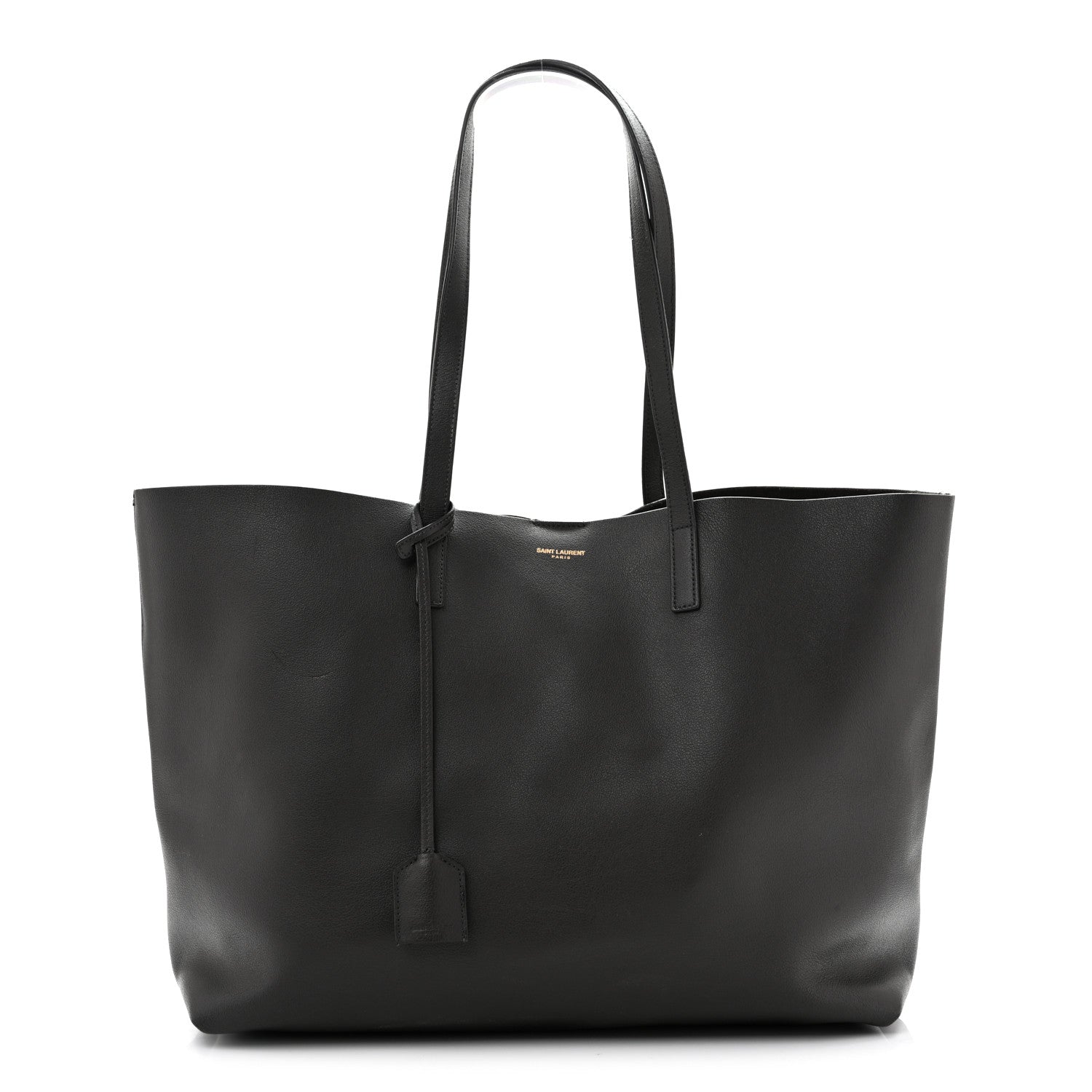 Saint Laurent Calfskin Large Shopping Tote Storm 1968541