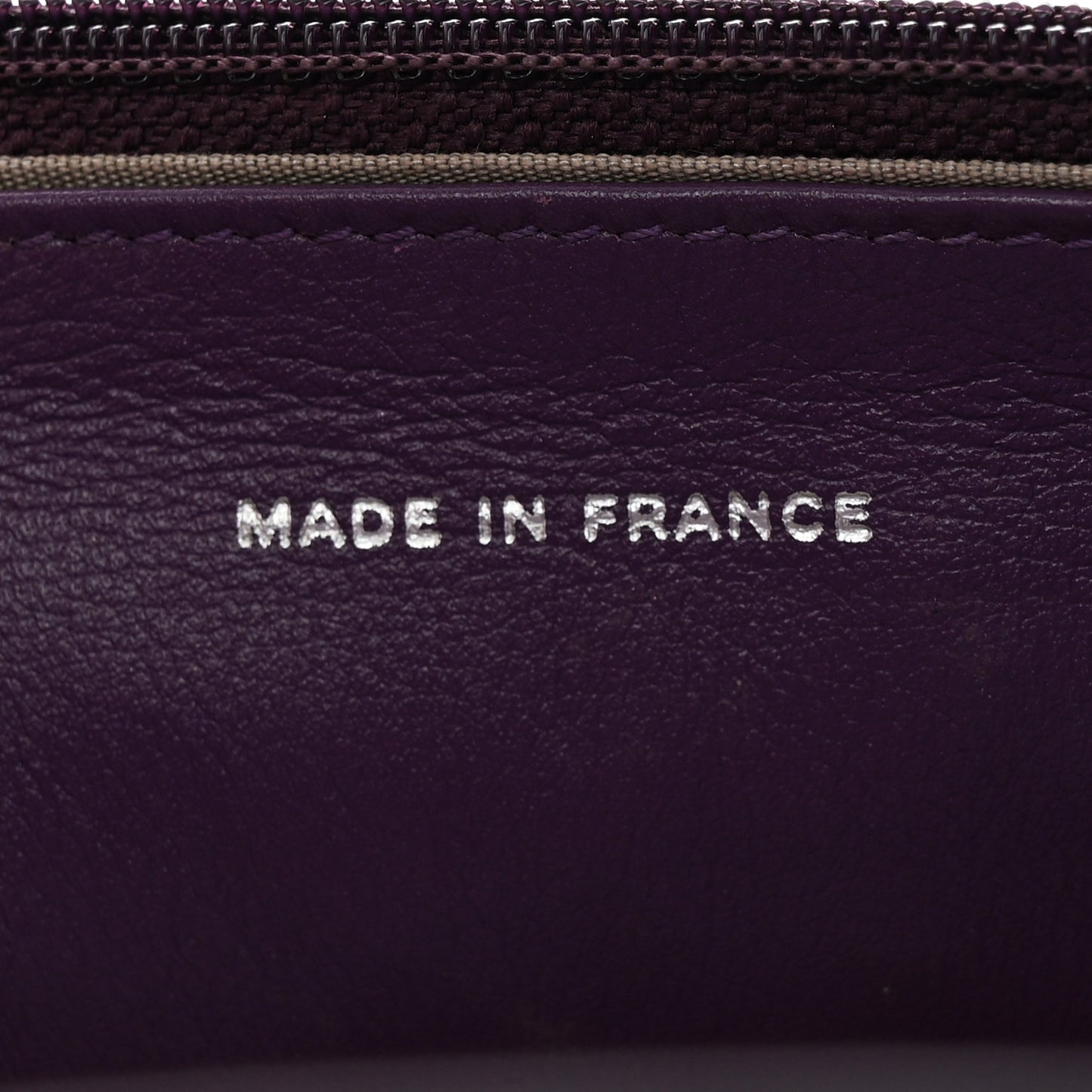 Patent Quilted Brilliant Wallet On Chain WOC Violet