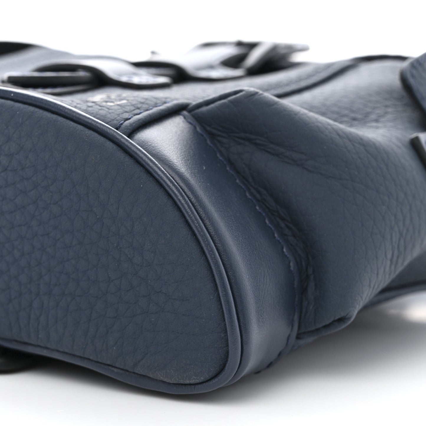 LOUIS VUITTON Taurillon Christopher XS Backpack Bleu Marine