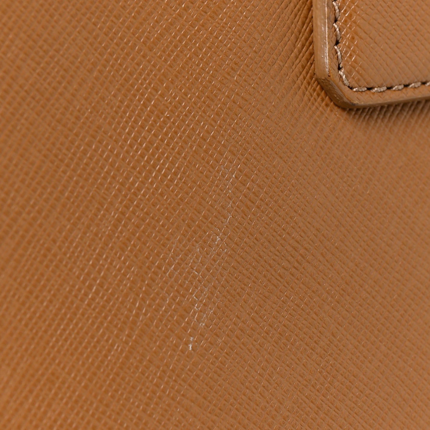 Saffiano Large Galleria Double Zip Tote Caramel