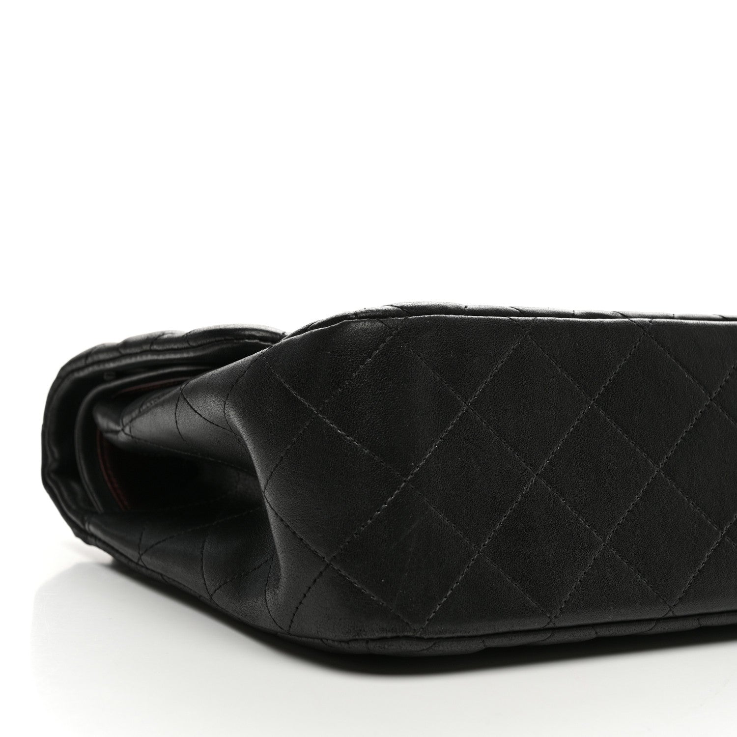 Chanel Lambskin Quilted Jumbo Double Flap Black 9 of 12