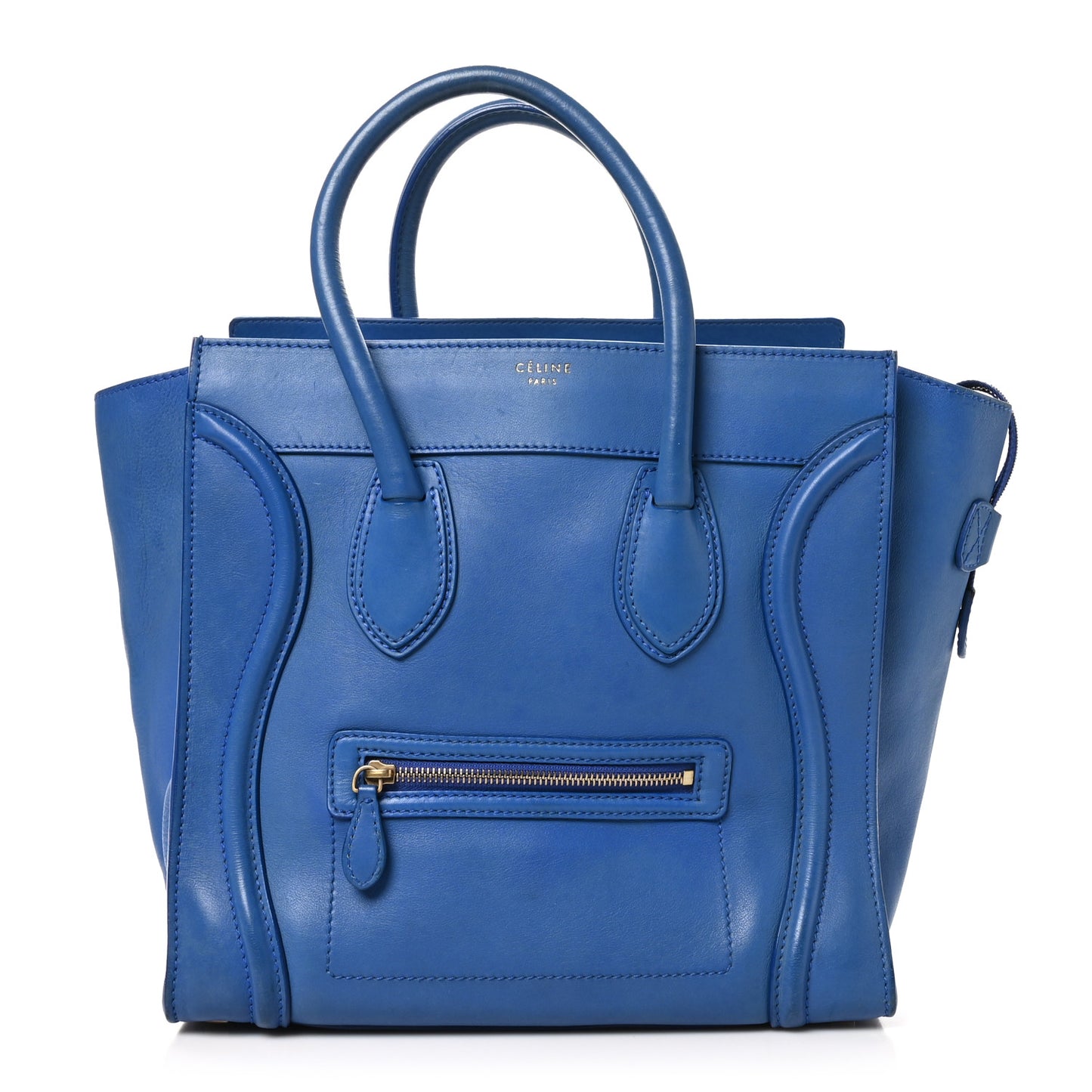 Smooth Calfskin Mini Luggage Royal Blue