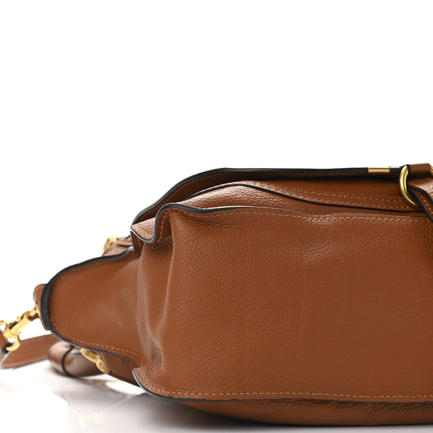 Calfskin Medium Marcie Satchel Tan