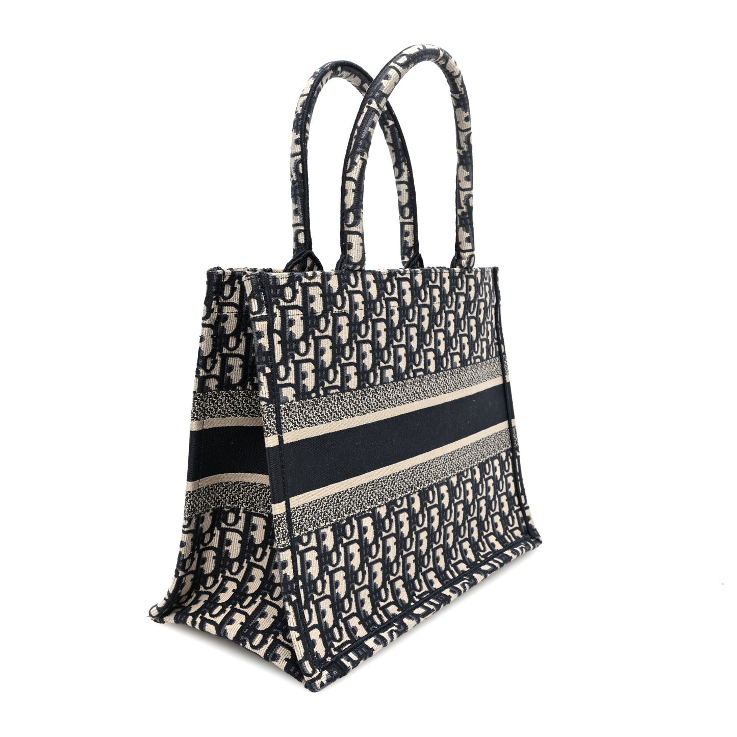 Oblique Medium Book Tote Blue Multicolor