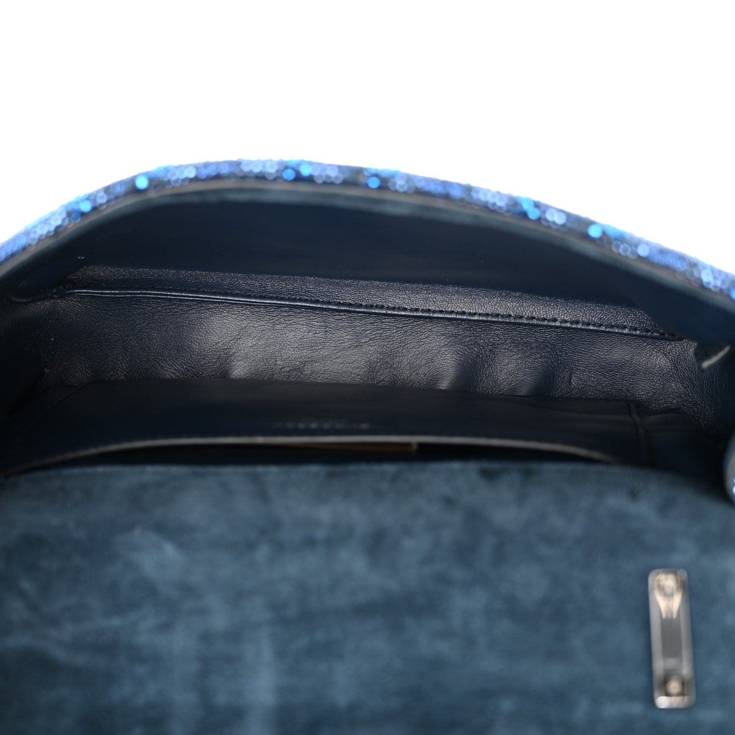Glittery Crystal Embellished Small TB Lola Bag Blue