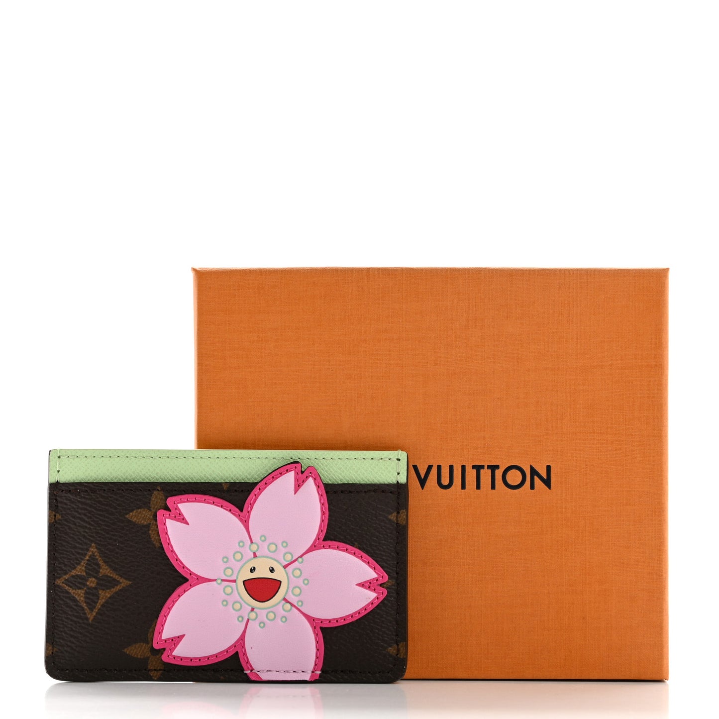 LV X TM Monogram Cherry Blossom Card Holder Sakura Brown