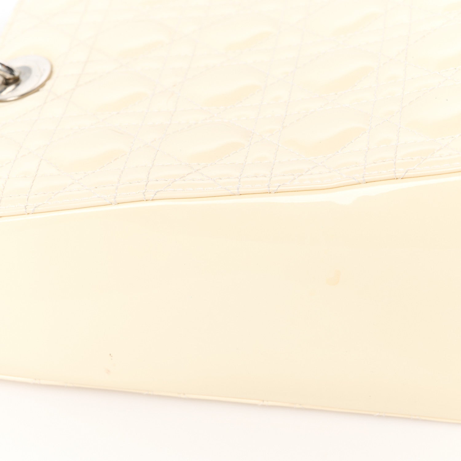 Christian Dior Patent Cannage Large Lady Dior White 17 of 18